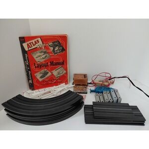 1960s ATLAS HO Aurora Slot Car Track Set Power Pack‎ Controller Manual Untested